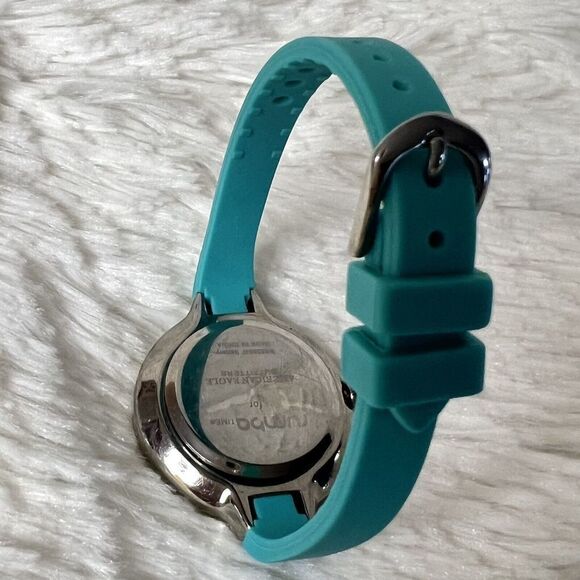 RUMBA TIME for American Eagle Outfitters Women's Watch Teal /Aqua Silicone Band - Picture 9 of 16